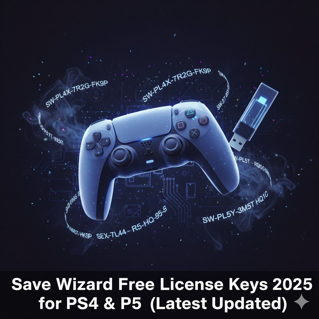 Save Wizard Free License Keys 2025 for PS4 & PS5 (Latest Update)