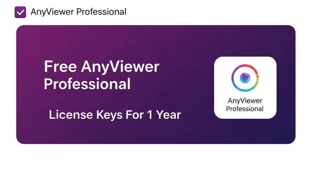 Free AnyViewer Professional License Keys For 1 Year (2025)